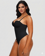 Kyra women's body sculpting shapewear bodysuit belly support chest shape body shaper free bra hip lifting bodysuit